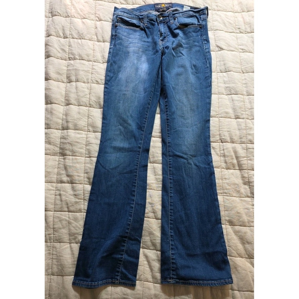 Lucky Brand Jeans Women's Size 6/28 Low-Rise Sofia Boot Denim Pants 32" Inseam